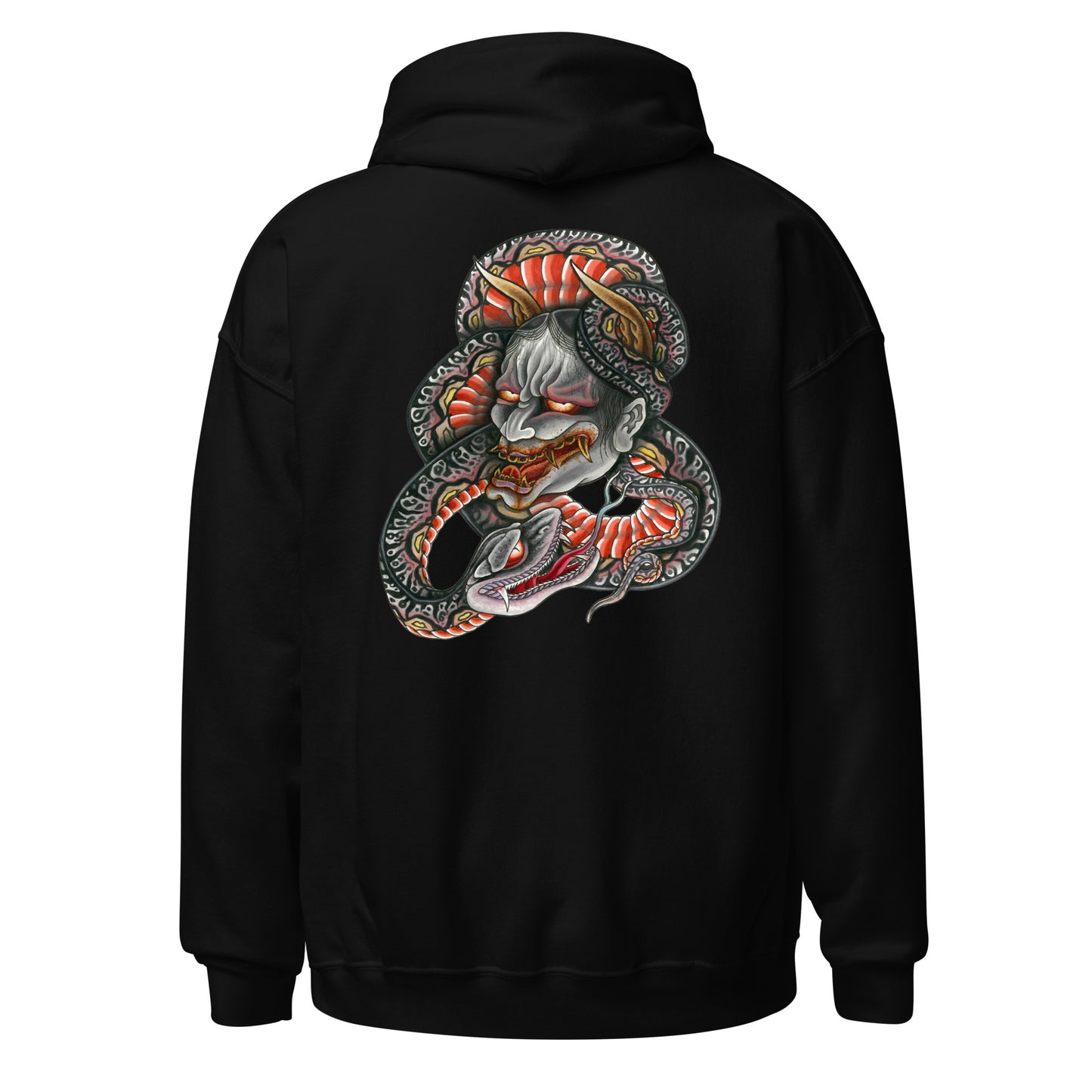 “I only have eyes for you” Hannya/hebi Unisex Hoodie (Black)