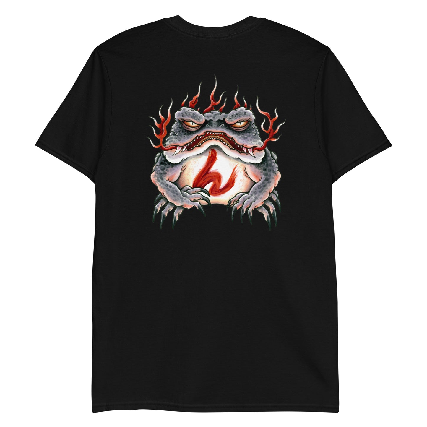 “Fight till you die” - Gaman Toad Short-Sleeve Unisex T-Shirt (black)